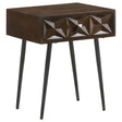 Ezra Rectangular 1-Drawer Accent Cabinet by Coaster at Eve Furniture