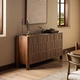 Ezri 4 Door Sideboard, Cocoa Oak By Fourhands by Four Hands at Eve Furniture