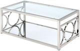 Rylee Chrome Coffee Table by Furniture of America at Eve Furniture
