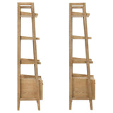 Fabian Distressed Light Brown 2-piece 3-shelf Bookshelf with Drawer by Coaster at Eve Furniture