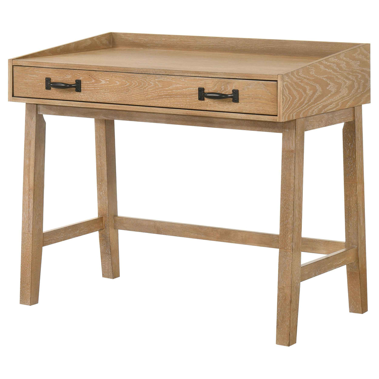 Fabian Distressed Light Brown 38-inch Computer Desk with Keyboard Drawer by Coaster at Eve Furniture