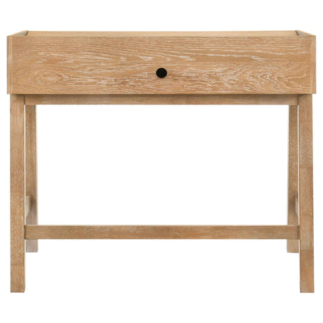 Fabian Distressed Light Brown 38-inch Computer Desk with Keyboard Drawer by Coaster at Eve Furniture