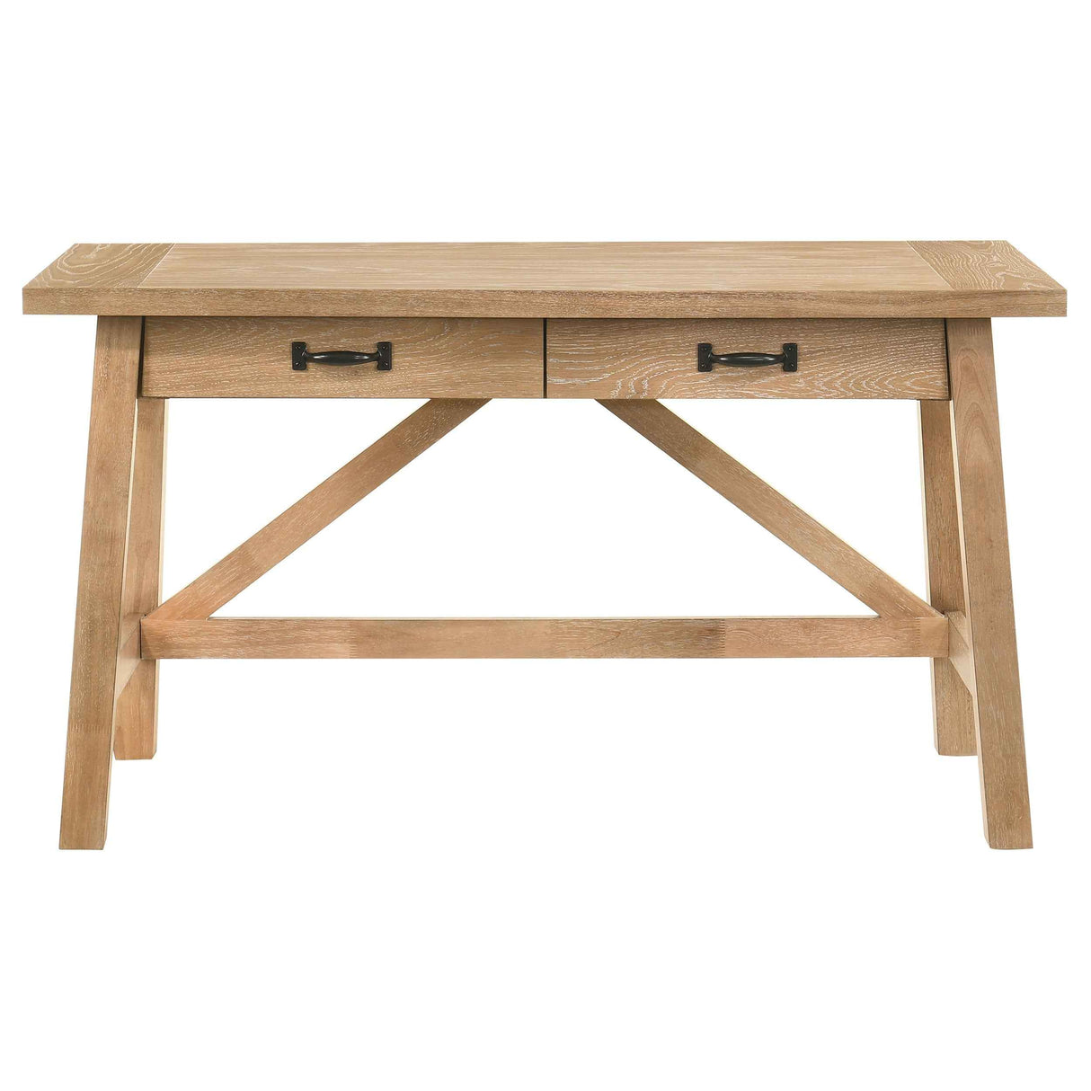 Fabian Distressed Light Brown 54-inch 2-drawer Computer Writing Desk by Coaster at Eve Furniture