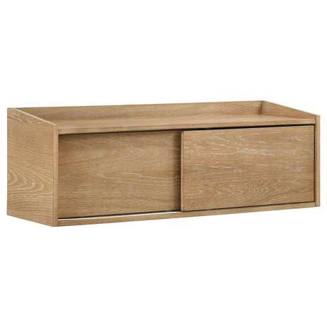 Fabian Distressed Light Brown Bookshelf Bridge with Cubbies by Coaster at Eve Furniture