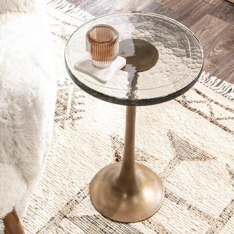 Fabiana Brass Accent Table by Classic Home at Eve Furniture