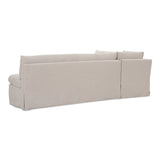 Fable Beige L Shape Slipcover 100.5" Dining Banquette by MOES at Eve Furniture