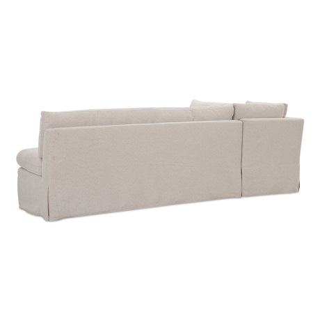 Fable Beige L Shape Slipcover 100.5" Dining Banquette by MOES at Eve Furniture