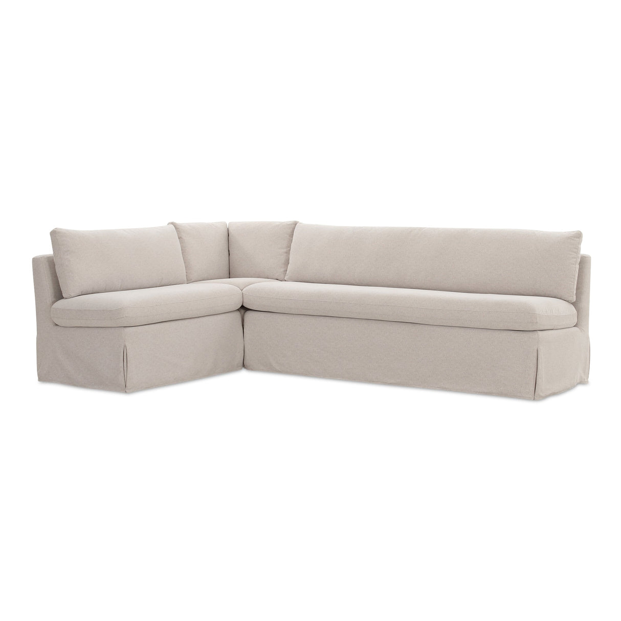 Fable Beige L Shape Slipcover 100.5" Dining Banquette by MOES at Eve Furniture