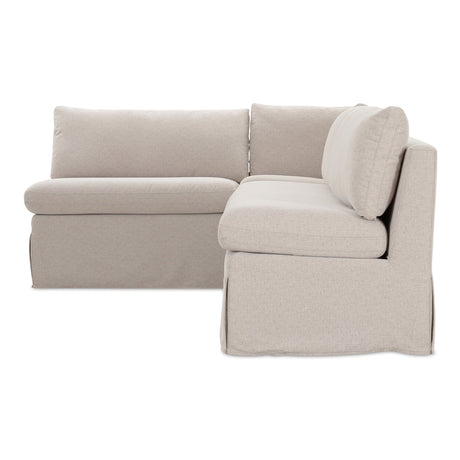 Fable Beige L Shape Slipcover 100.5" Dining Banquette by MOES at Eve Furniture