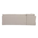 Fable Beige L Shape Slipcover 100.5" Dining Banquette by MOES at Eve Furniture