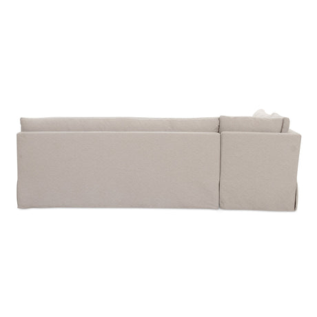 Fable Beige L Shape Slipcover 100.5" Dining Banquette by MOES at Eve Furniture