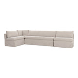 Fable Beige L Shape Slipcover 139.5" Dining Banquette by MOES at Eve Furniture