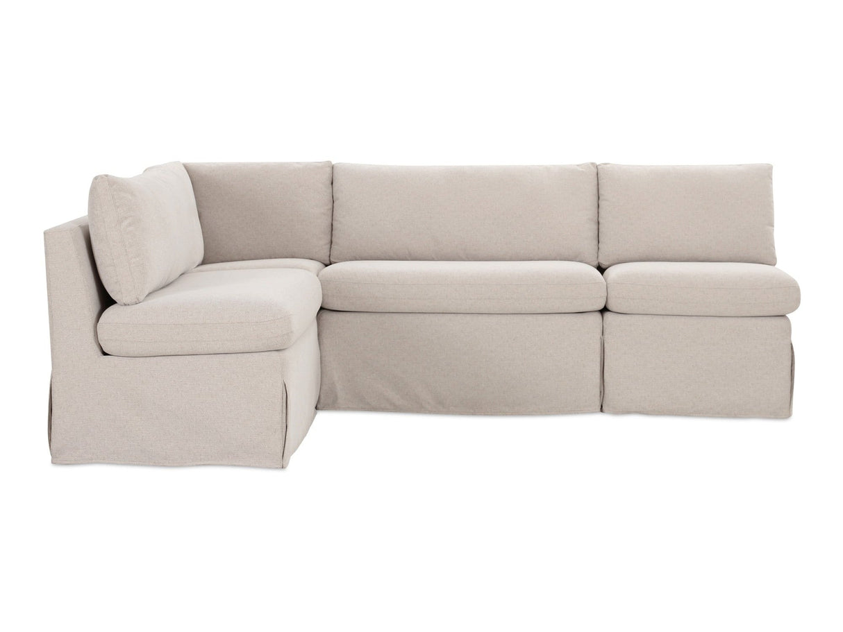 Fable Beige L Shape Slipcover 96" Dining Banquette by MOES at Eve Furniture