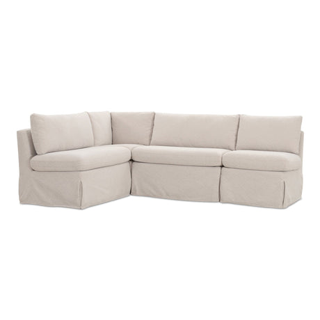 Fable Beige L Shape Slipcover 96" Dining Banquette by MOES at Eve Furniture