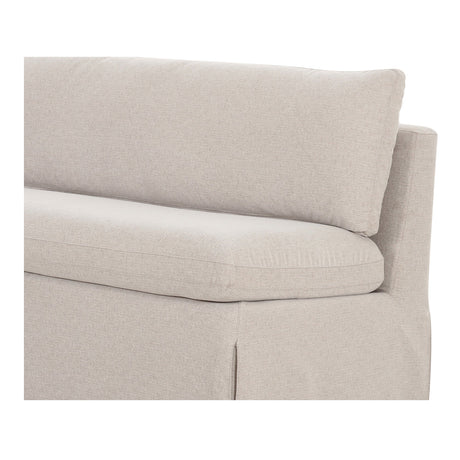 Fable Beige Slipcover Dining Bench by MOES at Eve Furniture