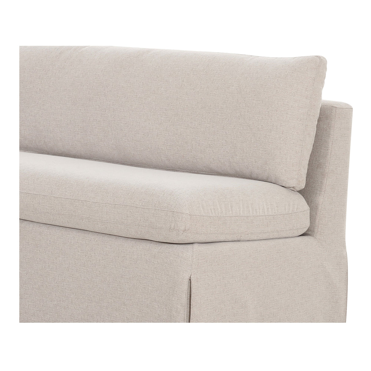 Fable Beige Slipcover Dining Bench by Moe's Home at Eve Furniture