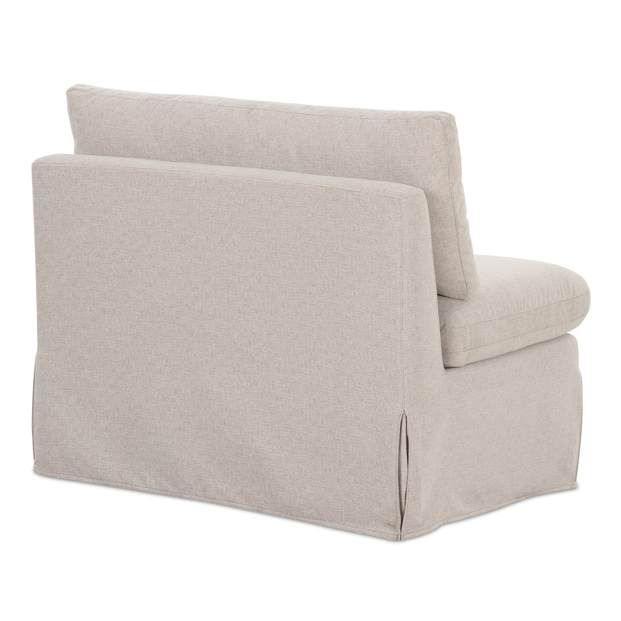 Fable Beige Slipcover Dining Chair and Half by MOES at Eve Furniture