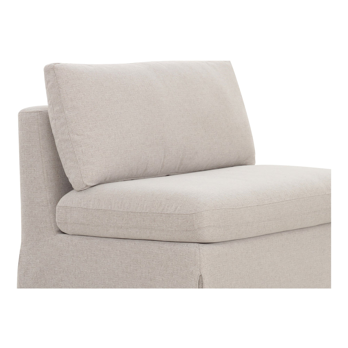Fable Beige Slipcover Dining Chair and Half by MOES at Eve Furniture