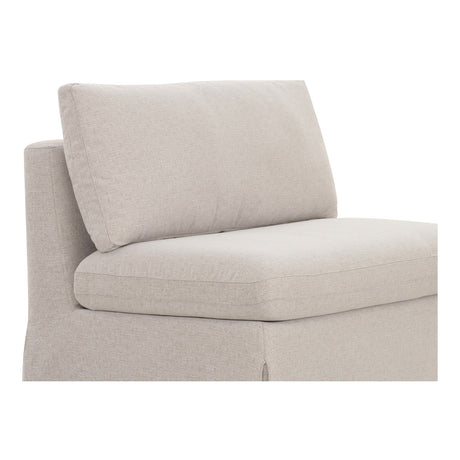 Fable Beige Slipcover Dining Chair and Half by MOES at Eve Furniture