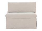 Fable Beige Slipcover Dining Chair and Half by MOES at Eve Furniture