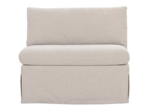 Fable Beige Slipcover Dining Chair and Half by MOES at Eve Furniture