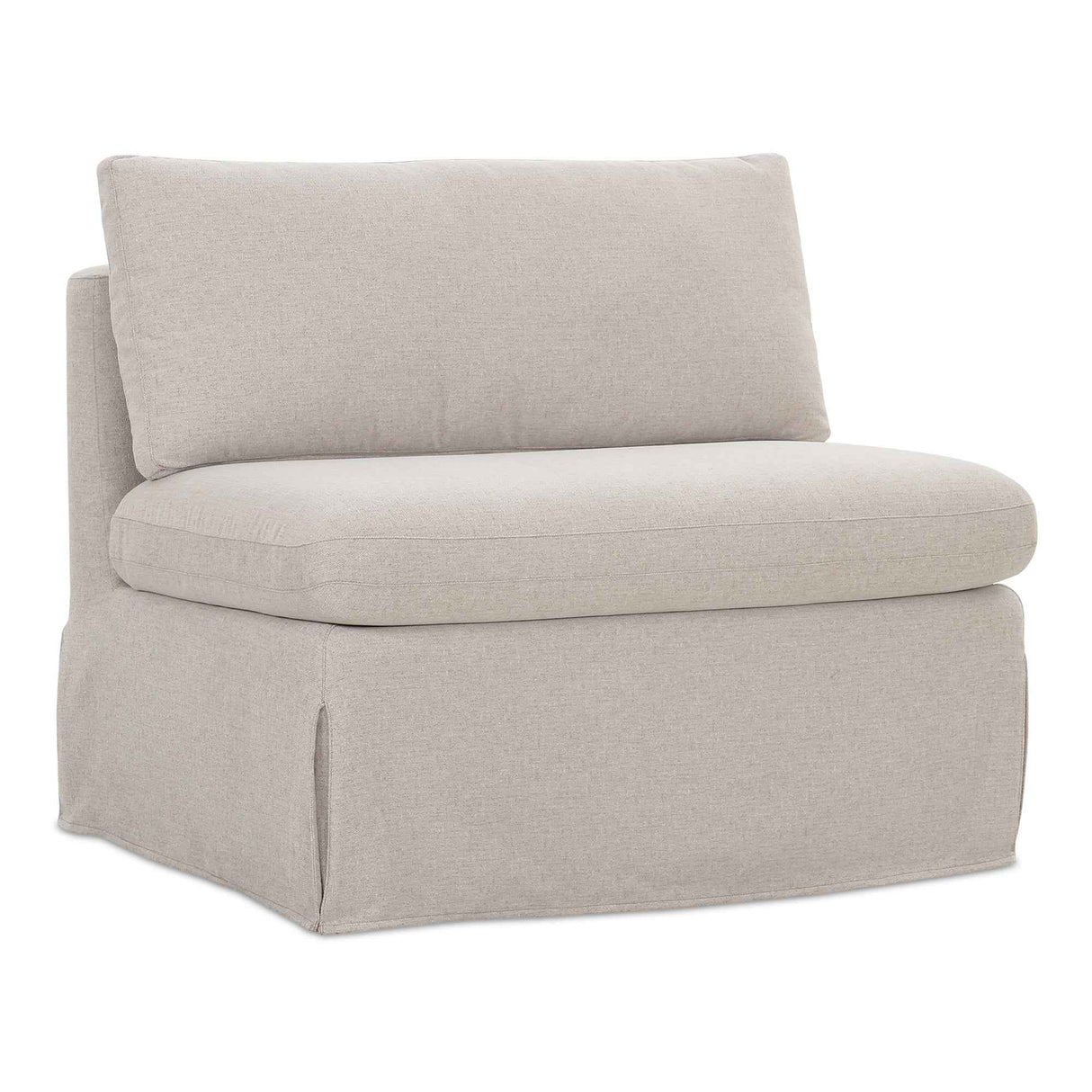 Fable Beige Slipcover Dining Chair and Half by Moe's Home at Eve Furniture