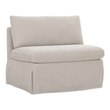 Fable Beige Slipcover Dining Chair and Half by Moe's Home at Eve Furniture