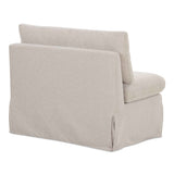 Fable Beige Slipcover Dining Chair and Half by Moe's Home at Eve Furniture