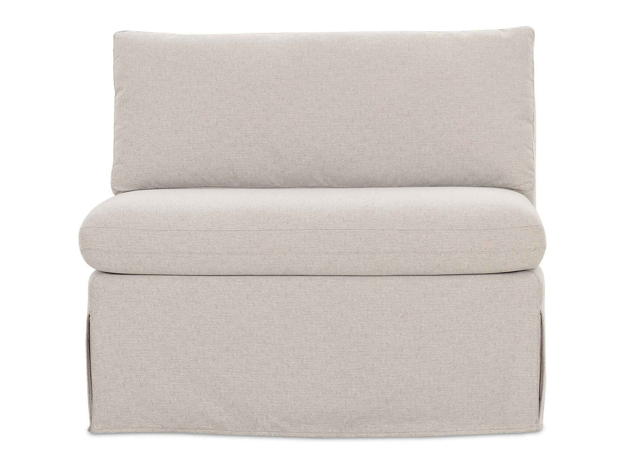 Fable Beige Slipcover Dining Chair and Half by Moe's Home at Eve Furniture