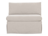 Fable Beige Slipcover Dining Chair and Half by Moe's Home at Eve Furniture
