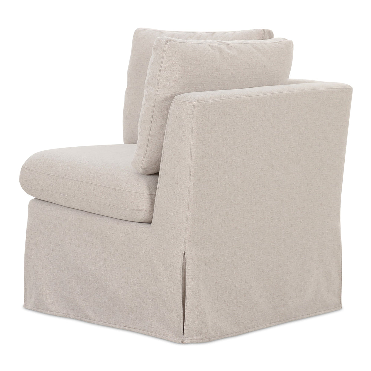 Fable Beige Slipcover Dining Corner Chair by MOES at Eve Furniture