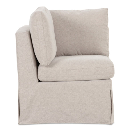 Fable Beige Slipcover Dining Corner Chair by MOES at Eve Furniture