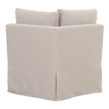 Fable Beige Slipcover Dining Corner Chair by MOES at Eve Furniture