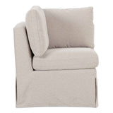 Fable Beige Slipcover Dining Corner Chair by Moe's Home at Eve Furniture