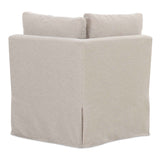 Fable Beige Slipcover Dining Corner Chair by Moe's Home at Eve Furniture