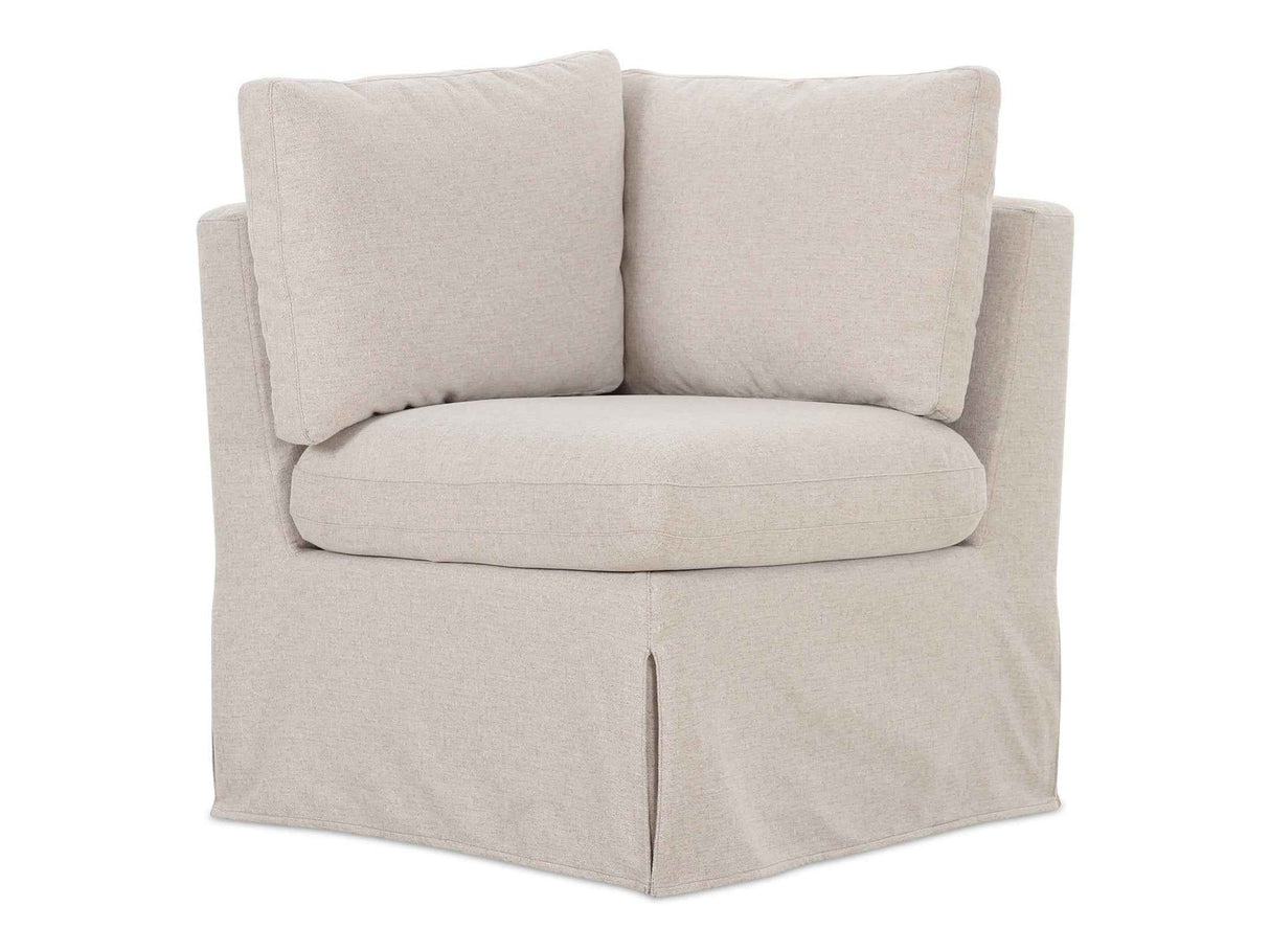 Fable Beige Slipcover Dining Corner Chair by Moe's Home at Eve Furniture