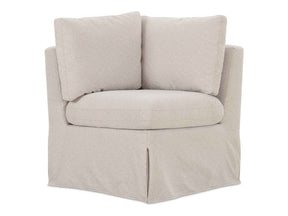 Fable Beige Slipcover Dining Corner Chair by Moe's Home at Eve Furniture
