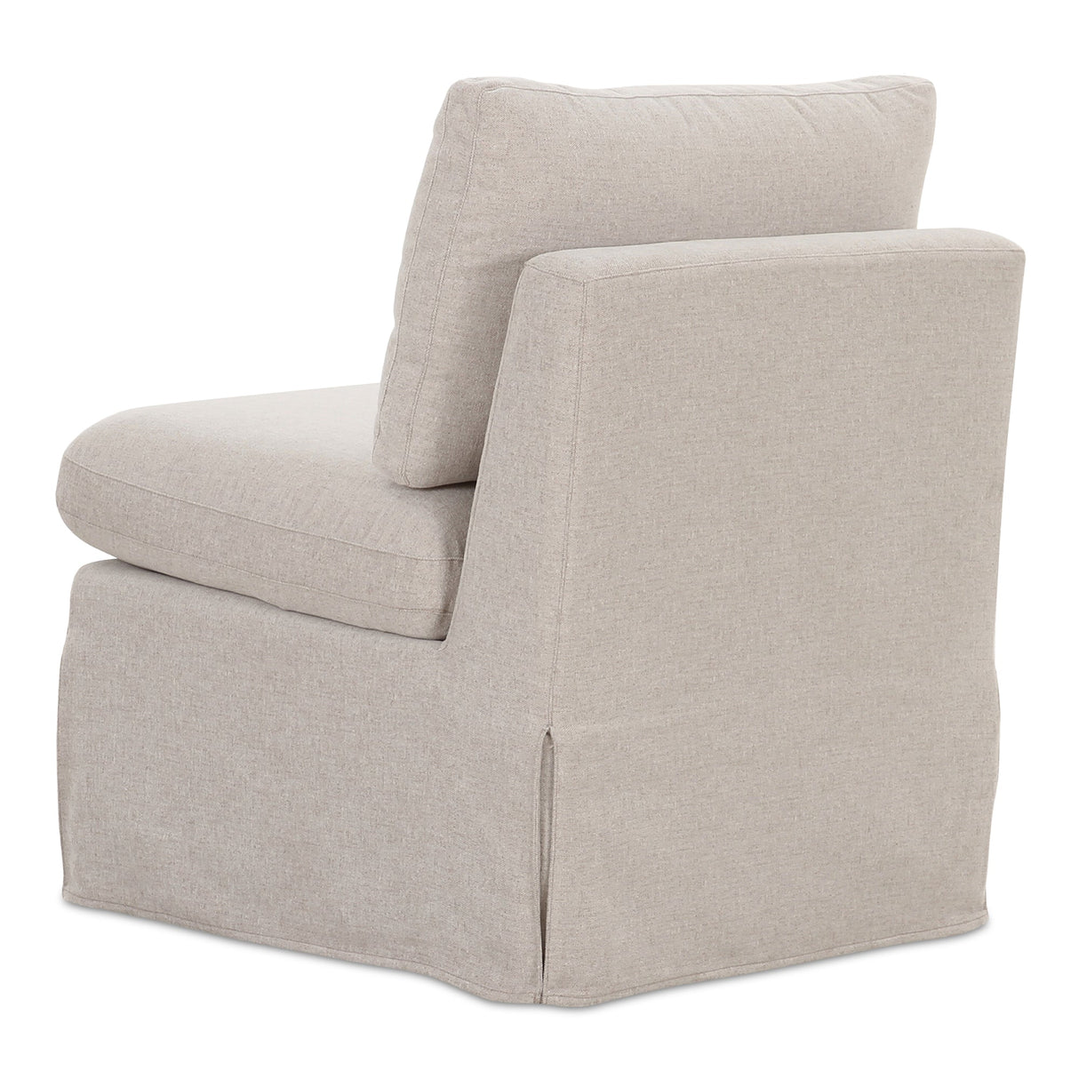 Fable Beige Slipcover Dining Slipper Chair by MOES at Eve Furniture