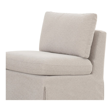Fable Beige Slipcover Dining Slipper Chair by MOES at Eve Furniture