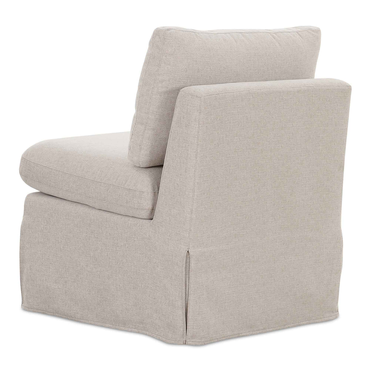 Fable Beige Slipcover Dining Slipper Chair by Moe's Home at Eve Furniture