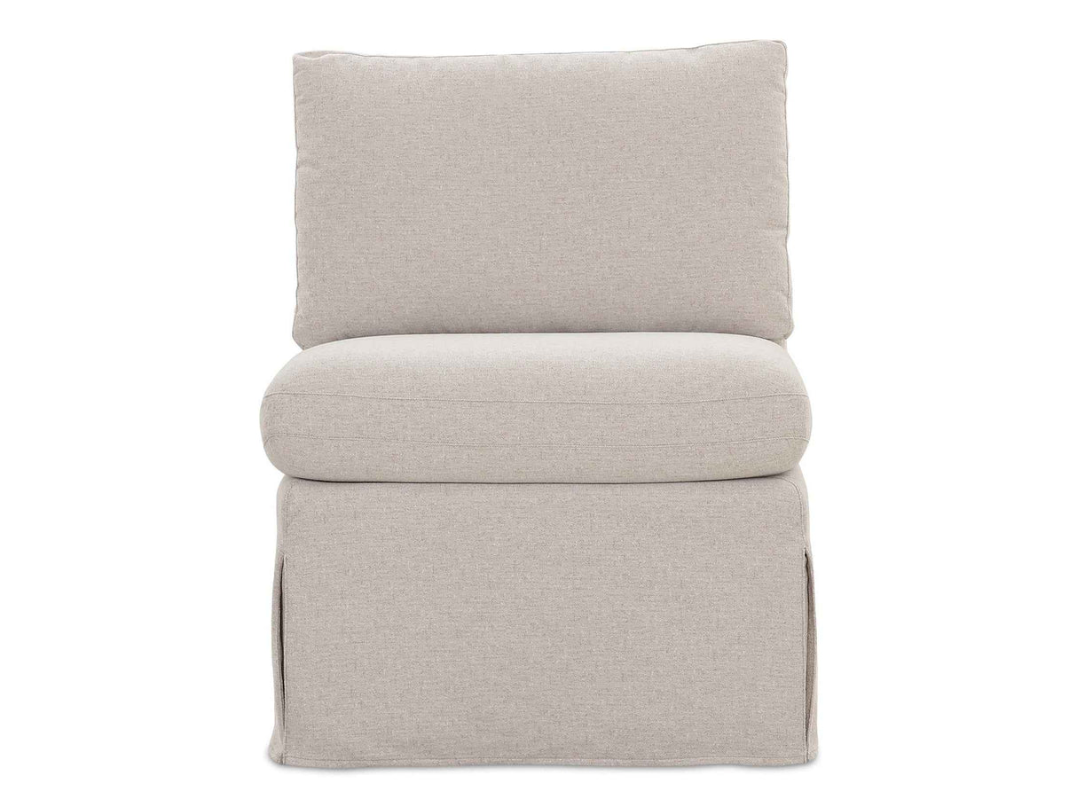 Fable Beige Slipcover Dining Slipper Chair by Moe's Home at Eve Furniture