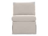 Fable Beige Slipcover Dining Slipper Chair by Moe's Home at Eve Furniture