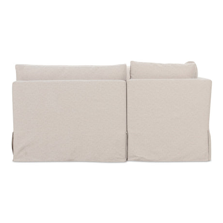 Fable Beige U Shape Slipcover Dining Banquette 129 in by MOES at Eve Furniture