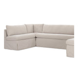 Fable Beige U Shape Slipcover Dining Banquette 129 in by MOES at Eve Furniture