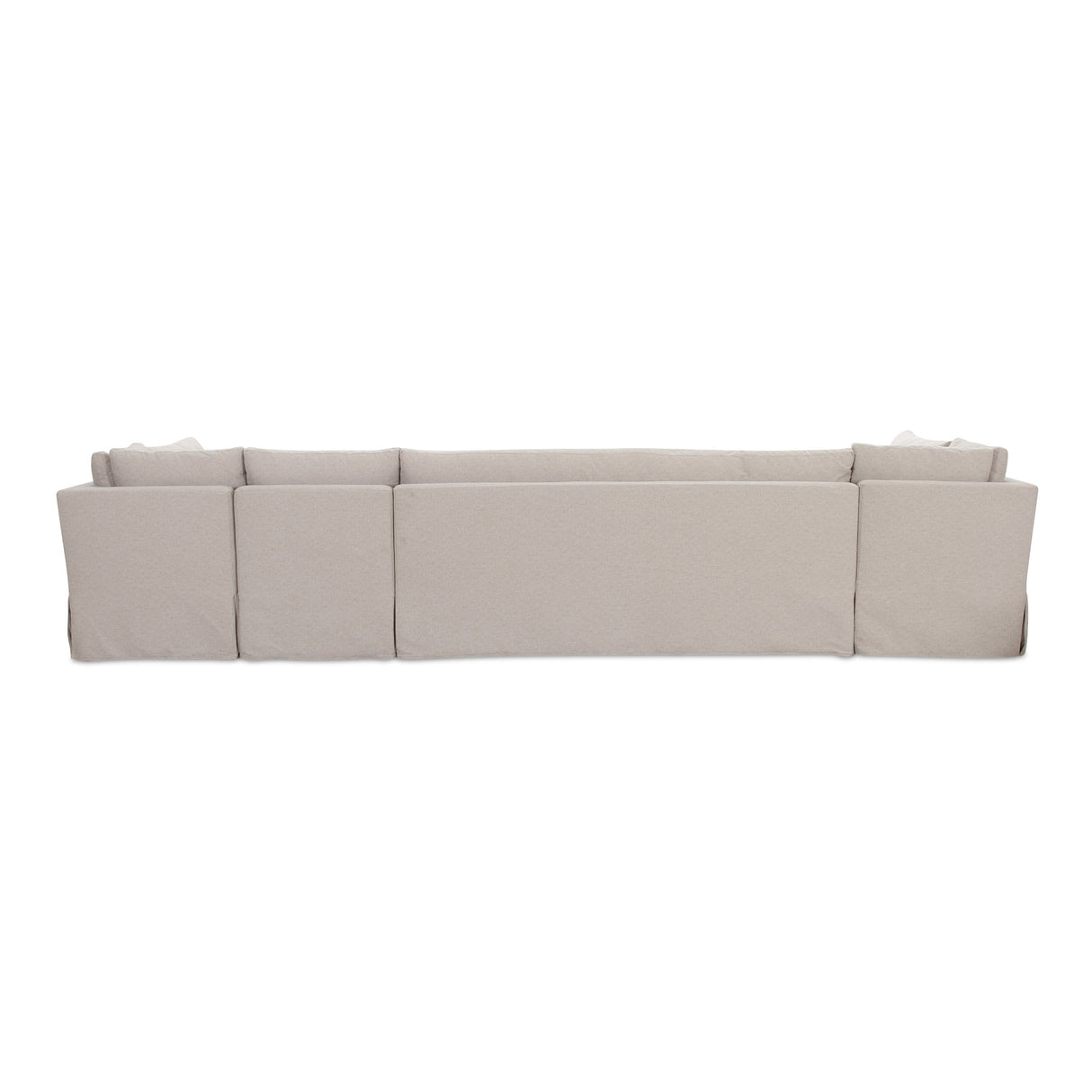 Fable Beige U Shape Slipcover Dining Banquette 154 in by MOES at Eve Furniture