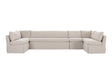 Fable Beige U Shape Slipcover Dining Banquette 154 in by MOES at Eve Furniture