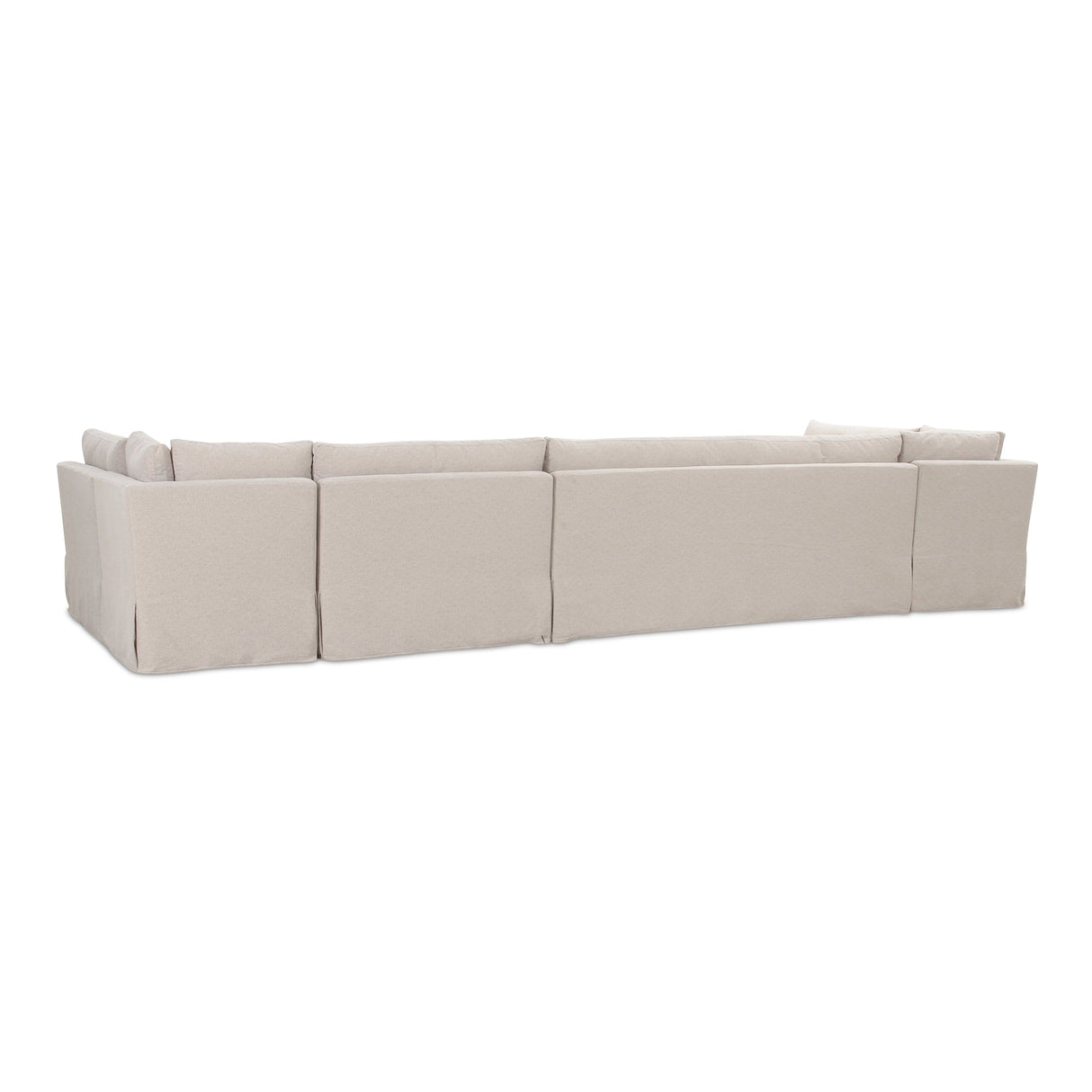Fable Beige U Shape Slipcover Dining Banquette 168 in by MOES at Eve Furniture
