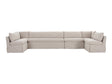 Fable Beige U Shape Slipcover Dining Banquette 168 in by MOES at Eve Furniture