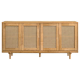 Fabra Honey 4-door Dining Sideboard Storage Console by Coaster at Eve Furniture