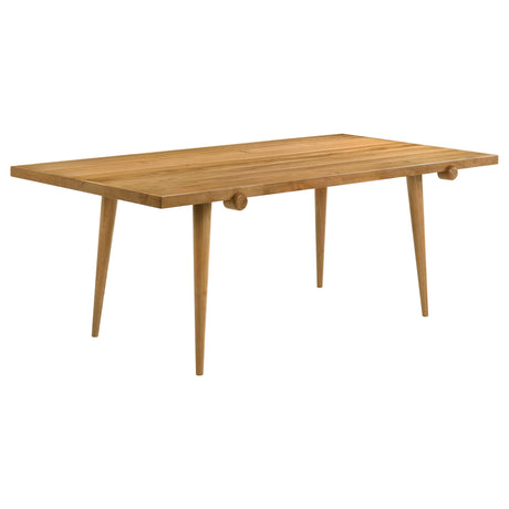 Fabra Honey 79-inch Rectangular Wood Dining Table by Coaster at Eve Furniture